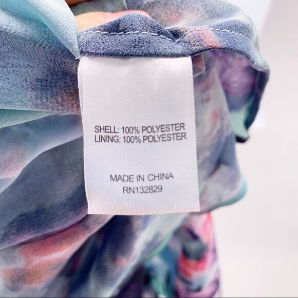 NEW Lovers + Friends Long Sleeve Ruffle Maxi Dress - Picture 9 of 9